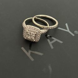 2 1/8 Cttw Engagement Ring And Band 