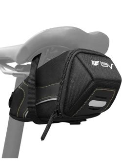 BV  Strap-On Saddle Bag with perfect Size I With reflective for a Safety ride I  Bag - Bag for all our essentials,  b