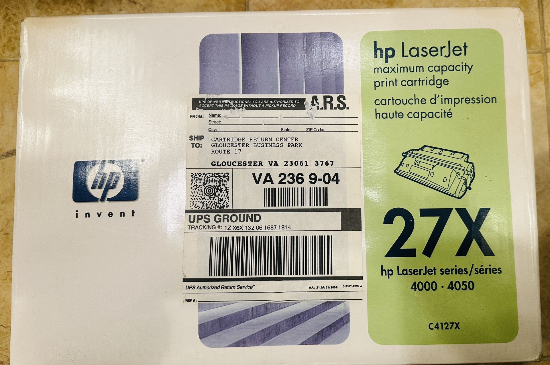 27X hp Toner Cartridge For LaserJet series/séries 4000 • 4050