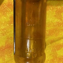 Amber  Glass Bottle Vintage