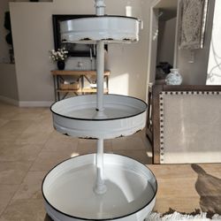 3 Tier Metal Serving Tray Home Decor 