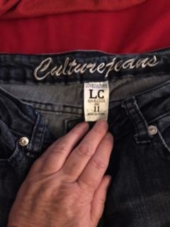 Women blue jeans pant