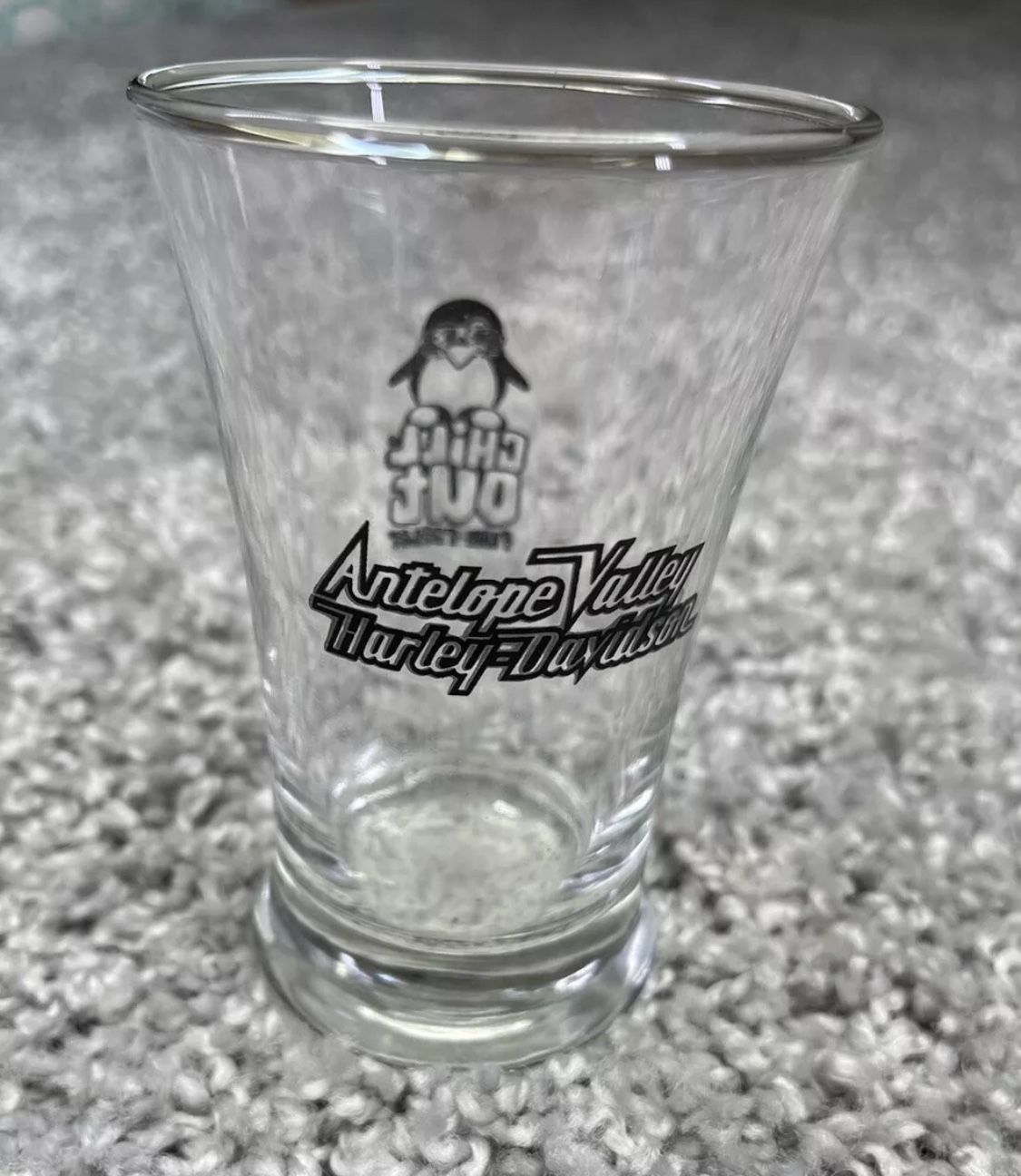 Harley Davidson Motorcycles 4" Tall Double Shot Glass Antelope Valley