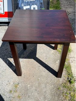 Solid Wood Accent / Dining Table – 30x30x30