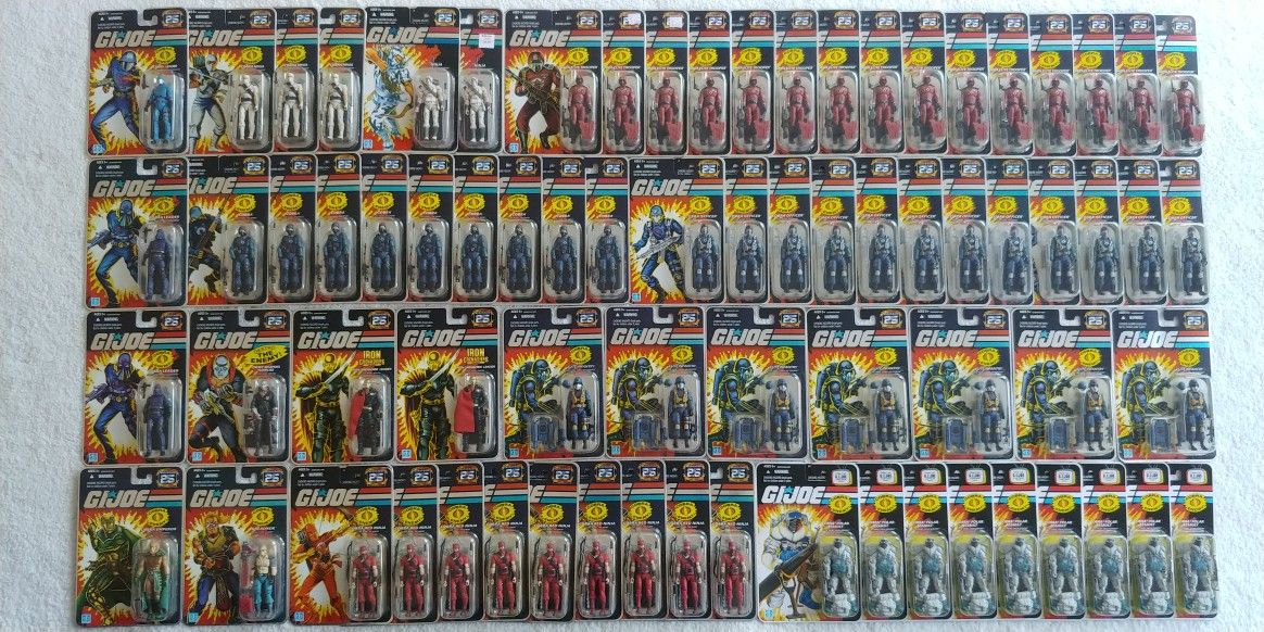 GI Joe 25th Anniversary of Figures, Vehicles, Sets, Comic-Con Exclusives