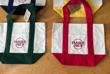 Trader Joes mini tote bags