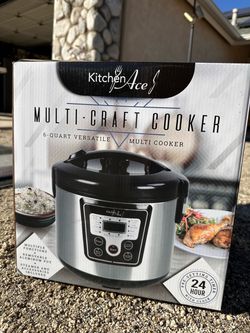 Brand New Kitchen Ace Multi-Craft Cooker - 6-Quart Multi-Cooker