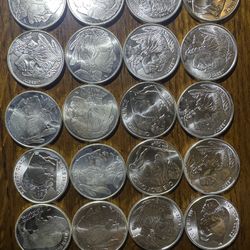 20 Silver Buffalo 1oz Bullion Coins