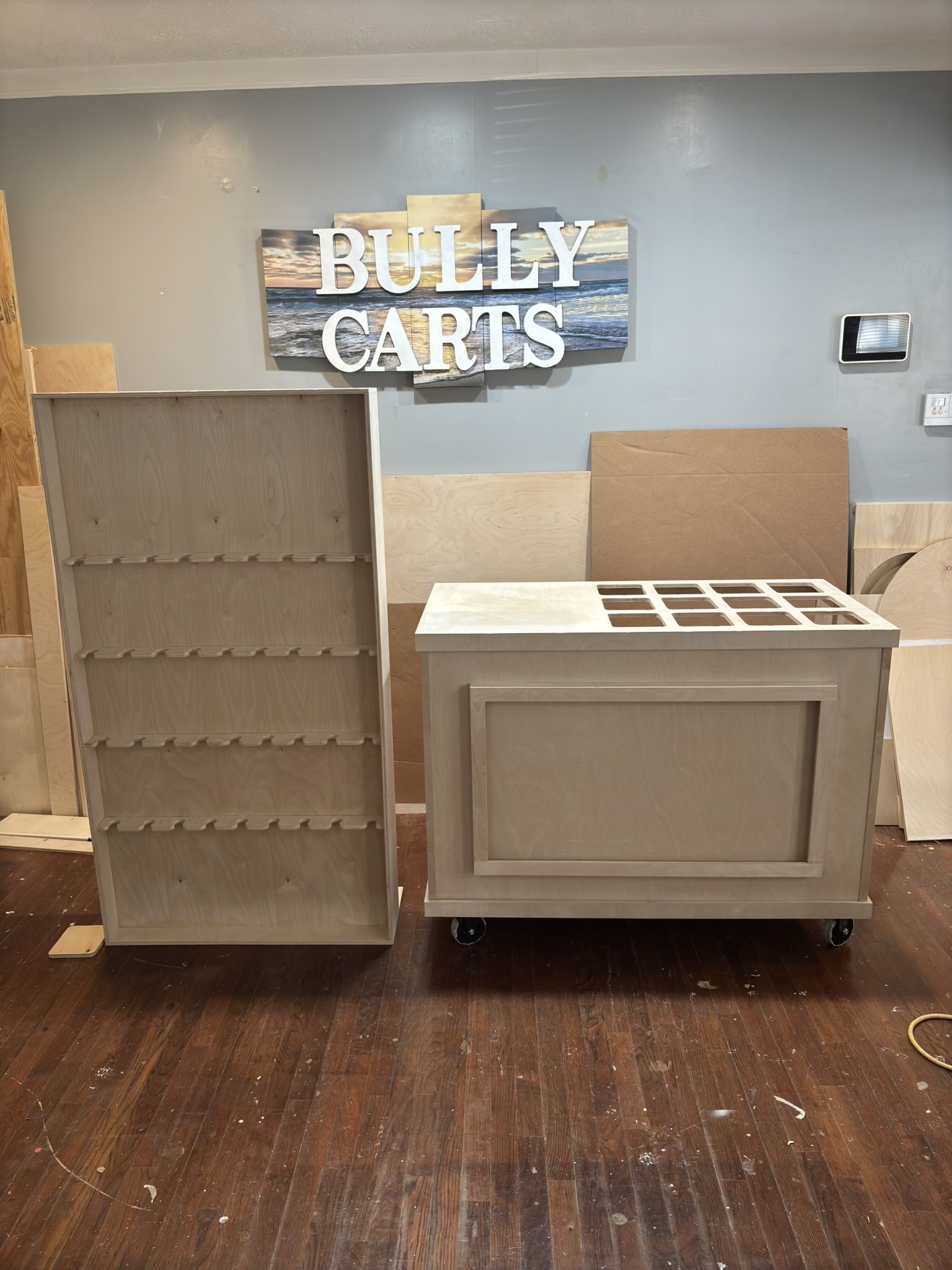 Snack Cart And Champagne Wall