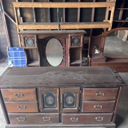 Dresser and Shelf Mirror