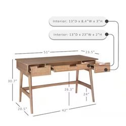 Mid Century Style desk & Chair-Home Office-Stylish Desk