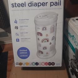 Brand New Ubbi Steel Diaper Pail 