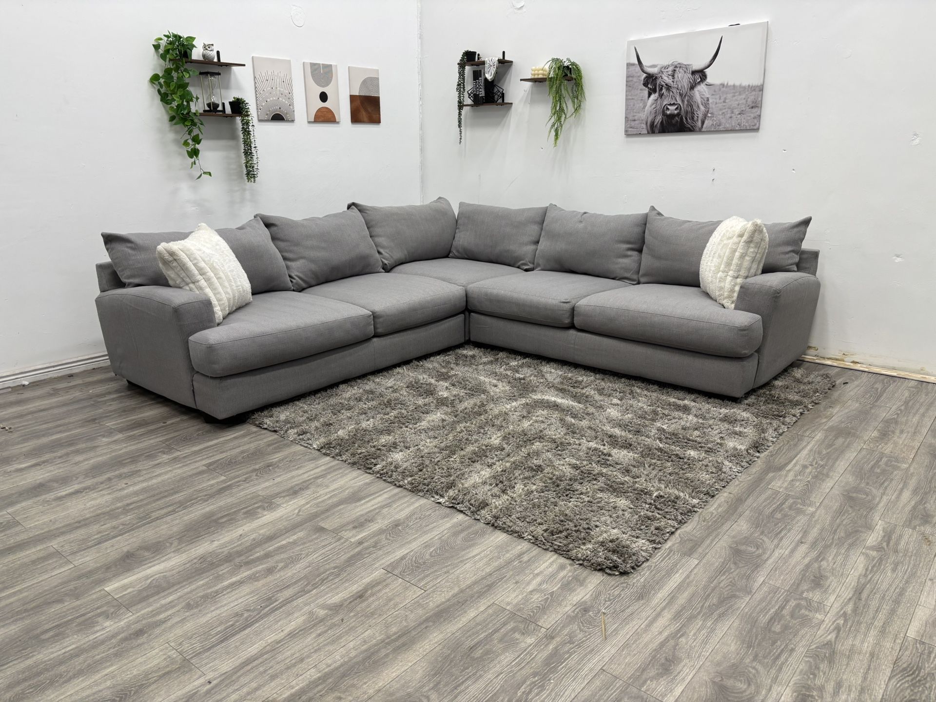 Gray Sectional Couch - Free Delivery