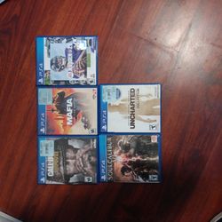 Ps4 Games 5 Available For $20