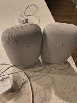 Two Google nest audio