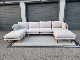 Burrow Grey Modular Sectional Couch