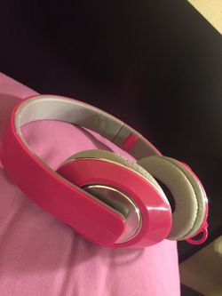 Hot Pink Headphones