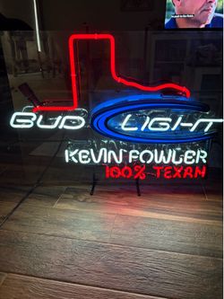 Kevin Fowler budlight neon