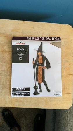 HALLOWEEN WITCH KIDS SIZE SMALL AND LARGE COSTUME