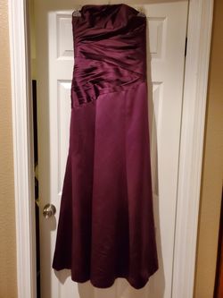 Alfred Angelo Plum Lace Up Dress Size 6
