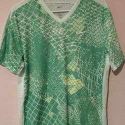 Nike Men’s T-Shirt Green Athletic Dri-Fit Mens Size M