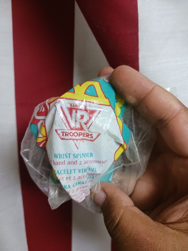 Vintage, NIP McDonald's Saban's VR Troopers Wrist Spinner Happy Meal Toy 1995
