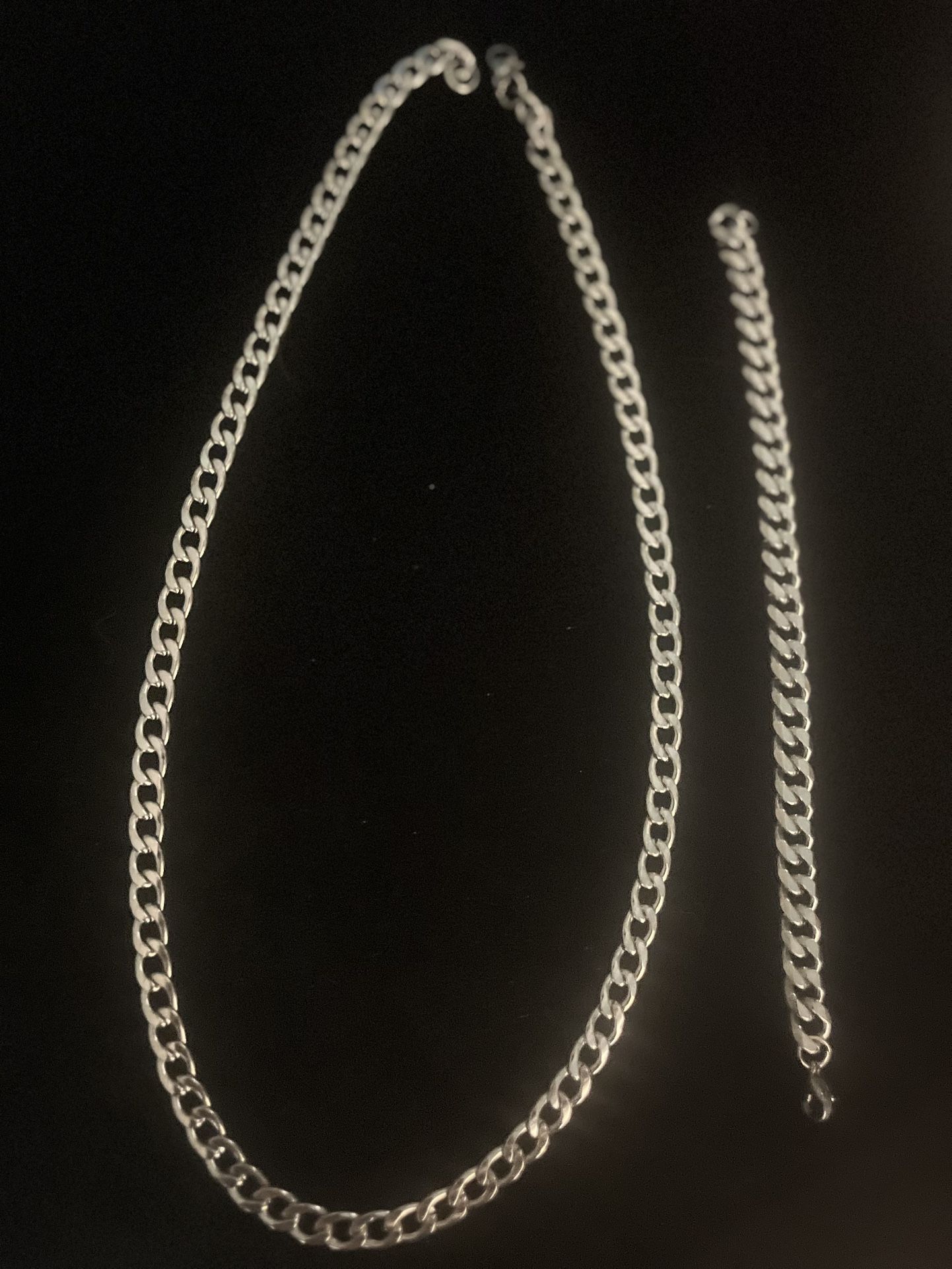 Beautiful Stainless Steel Chain with Matching Bracelet for you or Someone Special