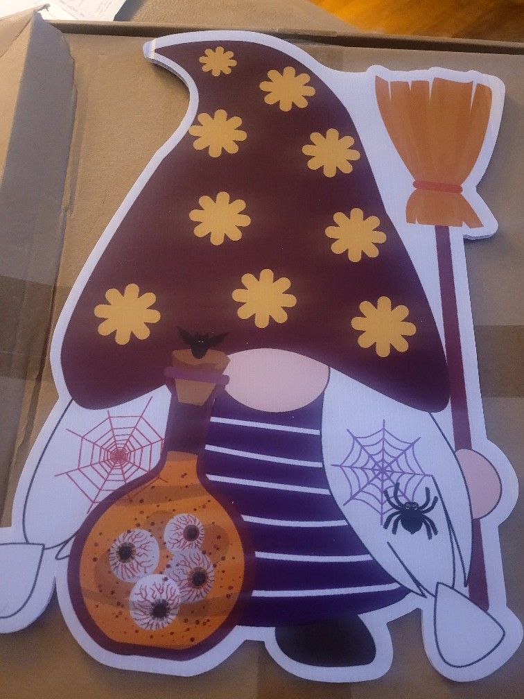 9 Pieces Halloween Yard Signs