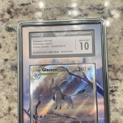 Gem Mint 10 CGC Glaceon Vstar 