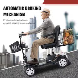 Flynama Four Wheels Compact Travel Mobility Scooter with 300w Motor- Chrome Model #L-P198329  $1655 plus tax at Lowe's website new still in the box