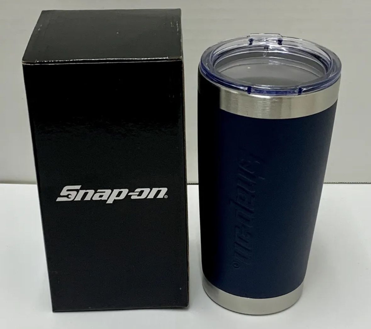 Snap On Tools 20 Oz Tumbler - Navy Blue Embossed New In Box