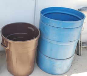 Large BUCKETS 55Gallons & 30Gallons