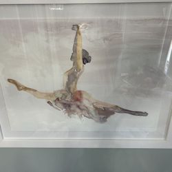 Ballet Grand Jete Framed Art - Pottery Barn Kids