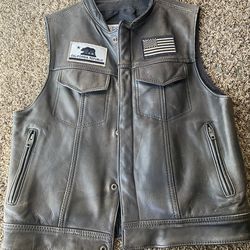 Fox creek leather vest