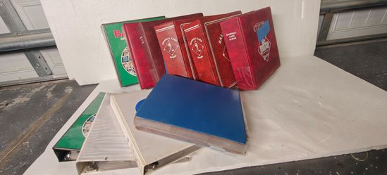 10 Sports Card Albums Collection – 6500+ Baseball & Football Cards – Bowman, Upper Deck, Topps, Pro Set, Pacific