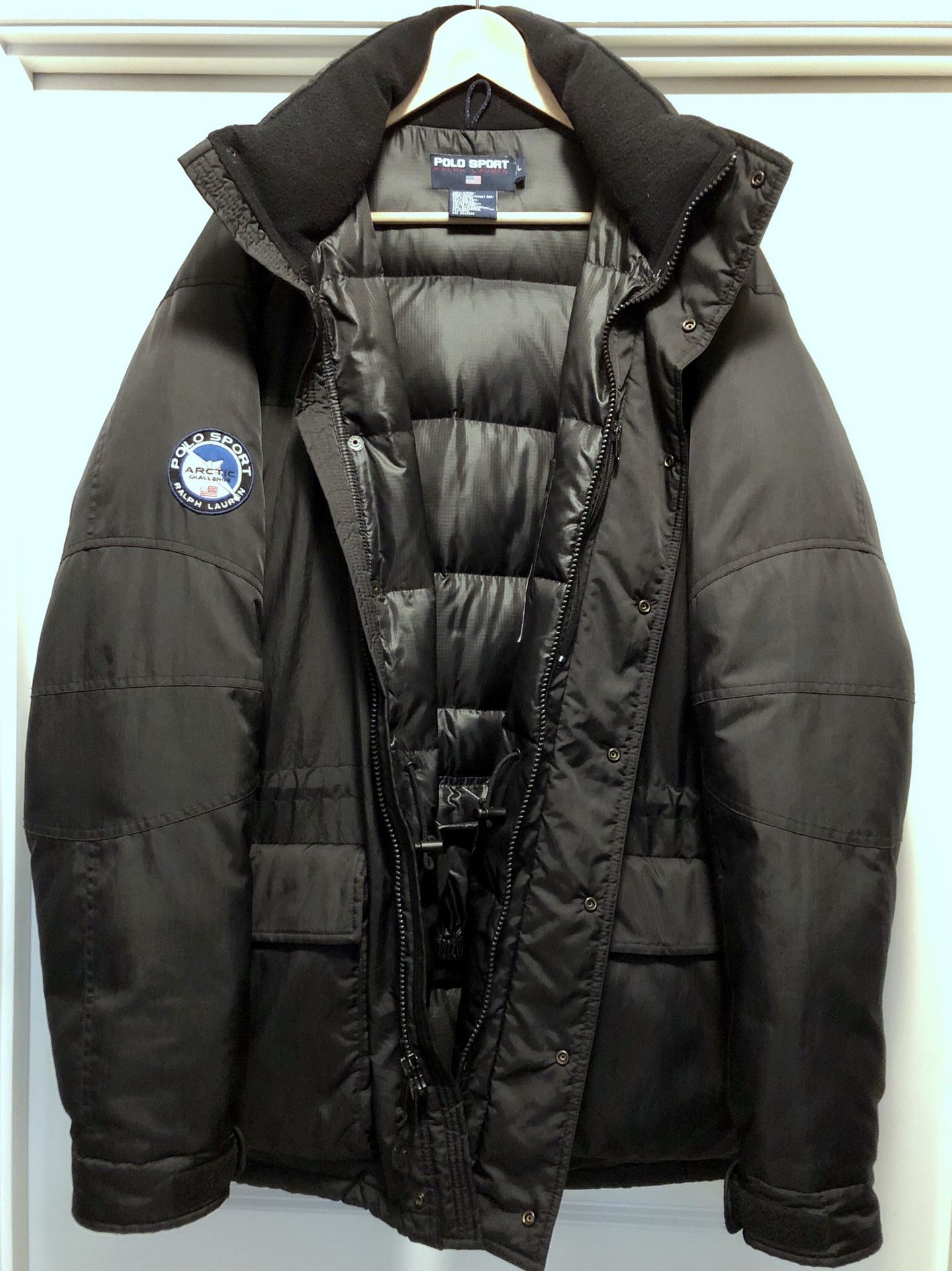 ❄️ Vintage Ralph Lauren Polo Sport Arctic Challenge Down Parka Coat Jacket Bubble Puffer Goose Bear Ski Alpine Snow RL93 RL67 CP93 90s ❄️