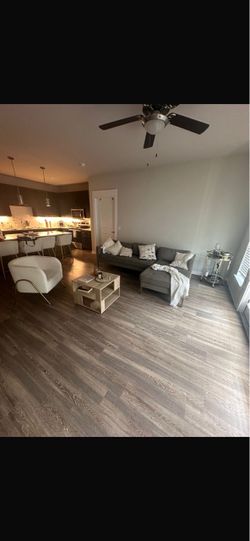 Grey sectional couch