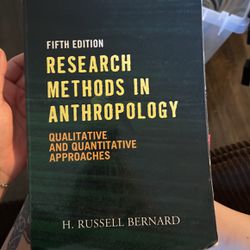 Research methods In anthropology 