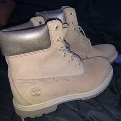 Beige Timberland Boots