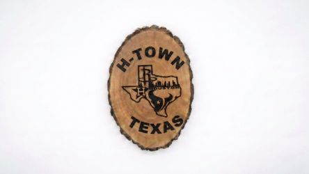 Custom Houston Texas Wood Slice Wall Art Decor