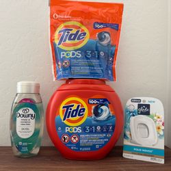 Tide pod laundry detergent bundle