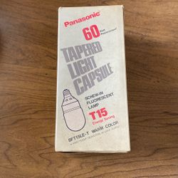 Vintage Light Bulb - Tapered Light Capsule 60 Wat