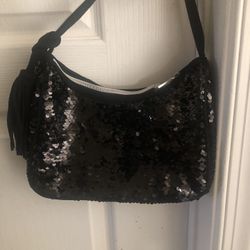 Sequin Handbag W/ Tassel 
