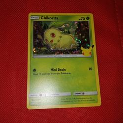 Chikorita Mcdonalds Pokemond Card 25th Anniversary