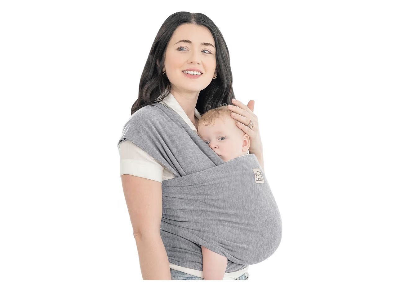 KeaBabies Baby Wrap Carrier - All in 1 Original Baby Carrier Newborn to Toddler Sling, Easy to Wear, Hands Free Bonding, Lightweight, Breathable Infan