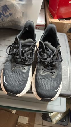 Hoka One Arahi 7 Black Running Walking Shoes Sneaker Mens Size 9 1/2 Wide