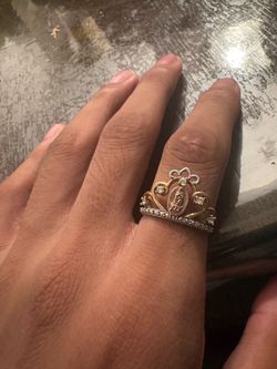 14k virgencita ring