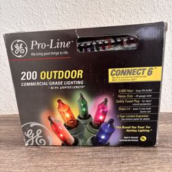 GE Pro-Line 200 Outdoor Christmas Lights – Multicolor – Commercial Grade – NEW