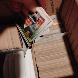 Box Full Of Baseball Cards.  Mint Condition. 1990s-1991