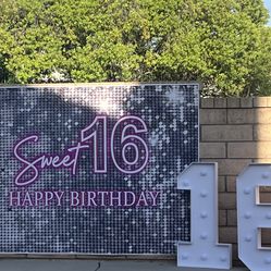 Sweet 16 party package with 3ft marquee #16